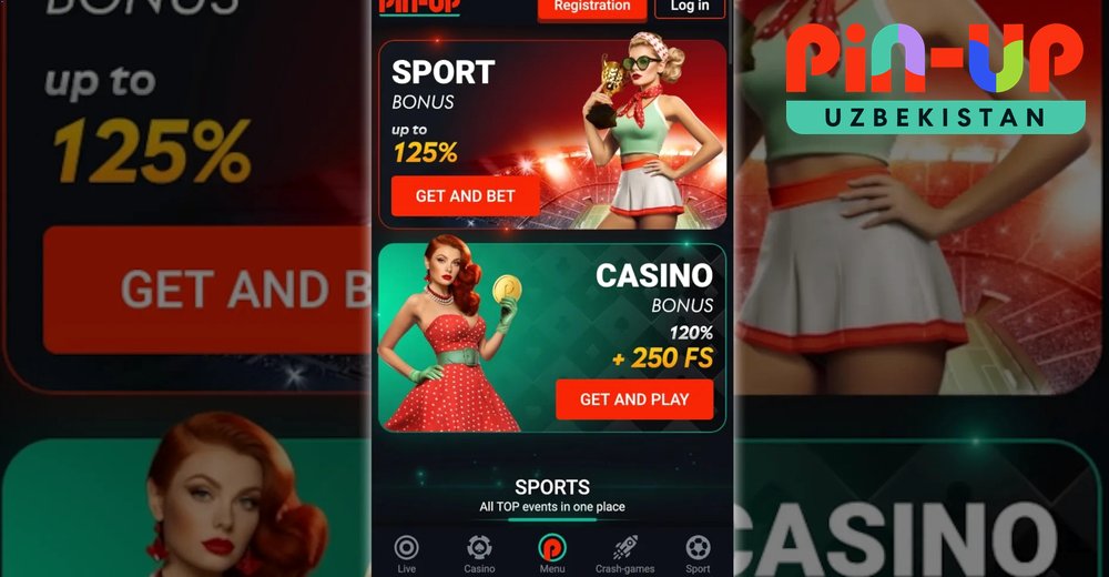 Sport PIN UP sport tikish interfeysi — live bozorlar